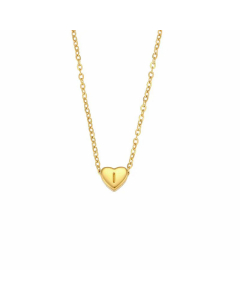 Wholesale Simple Style Letter I Heart Shape Titanium Steel Plating Necklace CA07831653