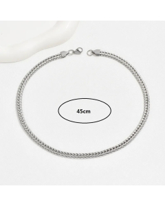Cool Style Solid Color Stainless Steel Chain 18K Gold Plated Necklace CA07831674