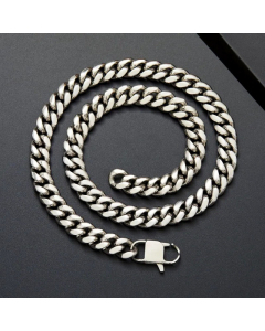 Wholesale Hip-Hop Solid Color Stainless Steel Polishing Necklace