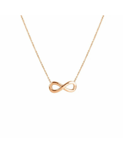 Basic Infinity Plating Pendant Stainless Steel Necklace