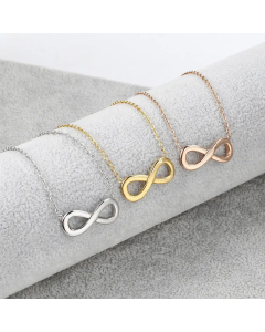 Wholesale Stainless Steel Necklace Classic Infinity Plating Pendant Necklace