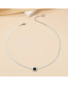 Elegant Number Titanium Steel Polishing Necklace