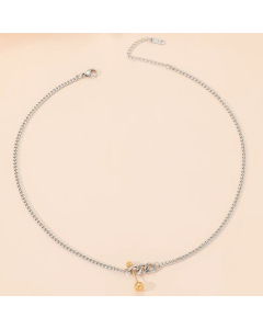 Commute Geometric Titanium Steel Polishing Pendant Necklace