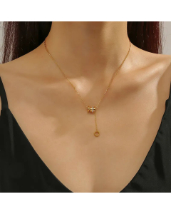 Simple Style Geometric Titanium Steel Polishing 18K Gold Plated Necklace