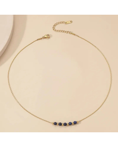 Commute Geometric Titanium Steel Polishing Plating 18K Gold Plated Necklace