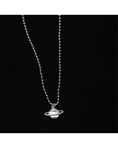 Wholesale Stainless Steel Necklace Simple Style Moon Heart Shape Flower Bear Artificial Diamond Rhinestones Inlaid Necklace