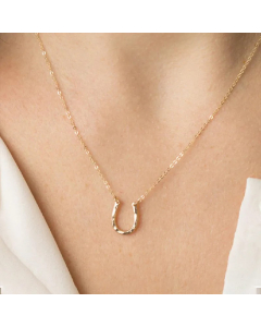 Simple Style U-shapes Stainless Steel Plating Pendant Necklace