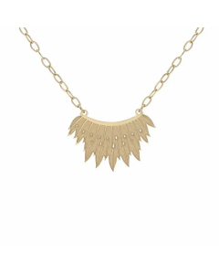 Punk Cool Style Maple Leaf Stainless Steel Plating Pendant Necklace