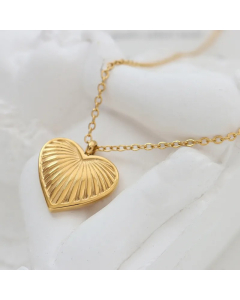 Wholesale Stainless Steel Necklace French Style Minimalism Heart Shape Pendant Necklace