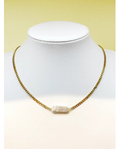 Casual Baroque Style Artistic Rectangle Stainless Steel Metal Plating Gold Plated Necklace