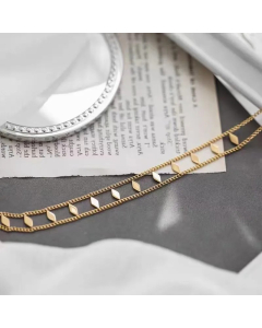 Casual Simple Style Rhombus Titanium Steel Choker