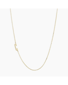Letter C Titanium Steel Plating Titanium Steel 18K Gold Plated Pendant Necklace