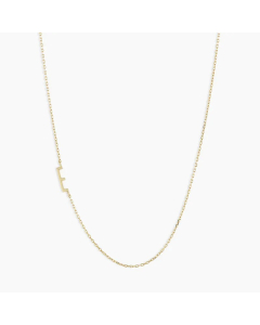 Letter E Titanium Steel Plating Titanium Steel 18K Gold Plated Pendant Necklace