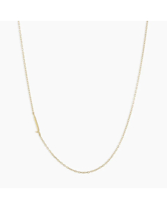 Letter J Titanium Steel Plating Titanium Steel 18K Gold Plated Pendant Necklace