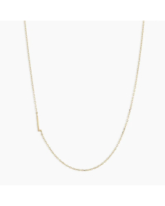 Letter L Titanium Steel Plating Titanium Steel 18K Gold Plated Pendant Necklace
