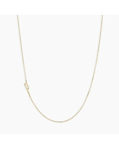 Letter P Titanium Steel Plating Titanium Steel 18K Gold Plated Pendant Necklace