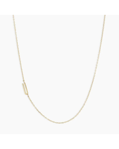 Letter U Titanium Steel Plating Titanium Steel 18K Gold Plated Pendant Necklace