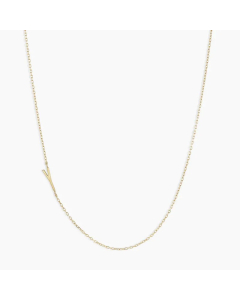 Letter Y Titanium Steel Plating Titanium Steel 18K Gold Plated Pendant Necklace