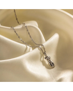 INS Style Casual Human Stainless Steel Plating Pendant Necklace