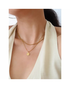 Simple Style Star Titanium Steel Plating Pendant Necklace