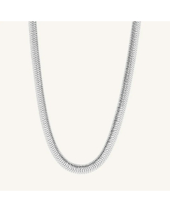 Hip-Hop Retro Solid Color Titanium Steel Plating 18K Gold Plated Necklace