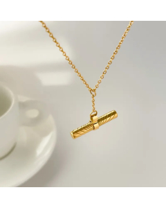 Hip-Hop Retro Solid Color Titanium Steel Chain Necklace