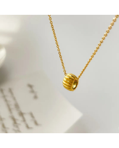 Hip-Hop Retro Solid Color Titanium Steel Chain Necklace