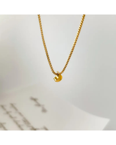Hip-Hop Retro Solid Color Titanium Steel Chain Necklace