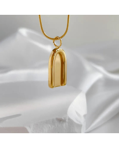 Simple Style Geometric Titanium Steel Plating Necklace