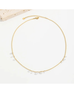 Elegant Simple Style Geometric Stainless Steel Plating 14K Gold Plated Long Necklace