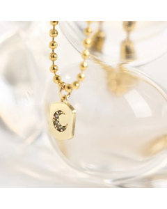 Retro Moon Titanium Steel Plating Titanium Steel 18K Gold Plated Pendant Necklace