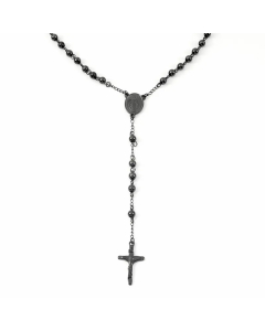 Ethnic Style Portrait Cross Stainless Steel Plating Necklace