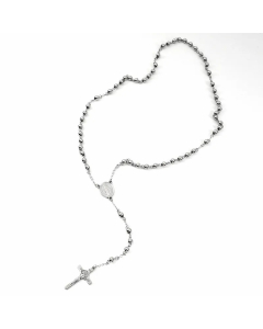 Simple Style Portrait Cross Stainless Steel Plating Necklace