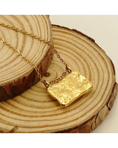 INS Style Casual Devil'S Eye Stainless Steel Plating Inlay Malachite Rhinestones 18K Gold Plated Pendant Necklace