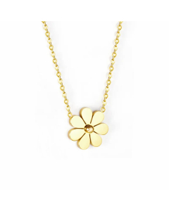 Sweet Flower Stainless Steel Plating Necklace
