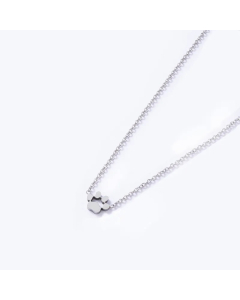 Retro Solid Color Stainless Steel Patchwork Pendant Necklace