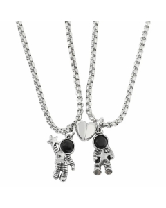 Classic Style Doll Titanium Steel Plating Pendant Necklace_colorza_2
