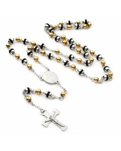 Ethnic Style Portrait Cross Stainless Steel Plating Necklace