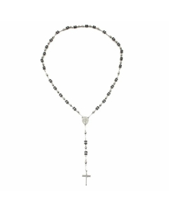 Ethnic Style Portrait Cross Stainless Steel Necklace