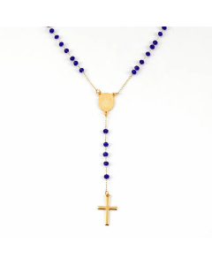 Ethnic Style Portrait Cross Stainless Steel Inlay Artificial Crystal Necklace