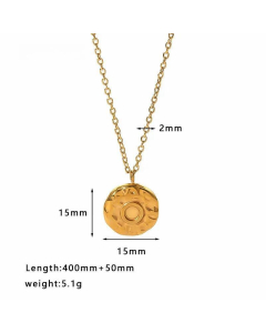 INS Style Geometric Heart Shape Stainless Steel Titanium Steel Irregular Plating Inlay Rhinestones Pendant Necklace