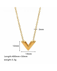 INS Style Geometric Heart Shape Stainless Steel Titanium Steel Irregular Plating Inlay Rhinestones Pendant Necklace