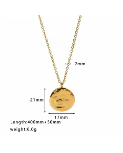 INS Style Geometric Heart Shape Stainless Steel Titanium Steel Irregular Plating Inlay Rhinestones Pendant Necklace