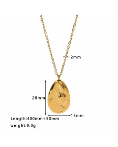 INS Style Geometric Heart Shape Stainless Steel Titanium Steel Irregular Plating Inlay Rhinestones Pendant Necklace