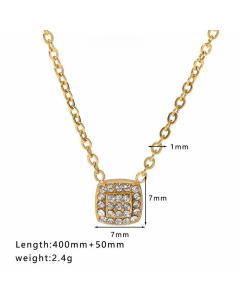 Streetwear Heart Shape Butterfly Stainless Steel Titanium Steel Plating Pendant Necklace