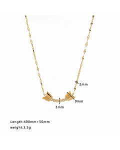 Simple Style Streetwear Geometric Heart Shape Stainless Steel Titanium Steel Plating Inlay Zircon Pendant Necklace