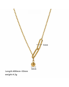 Simple Style Streetwear Geometric Heart Shape Stainless Steel Titanium Steel Plating Inlay Zircon Pendant Necklace