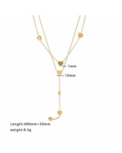 Simple Style Streetwear Geometric Heart Shape Stainless Steel Titanium Steel Plating Inlay Zircon Pendant Necklace