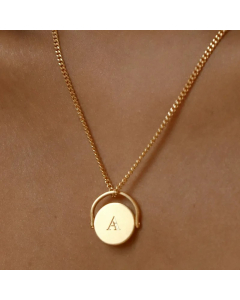 Simple Style Streetwear Letter Titanium Steel Plating Inlay 18K Gold Plated Pendant Necklace