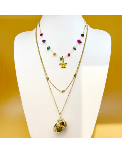 Beach Tortoise Conch Stainless Steel Plating Gold Plated Layered Necklaces